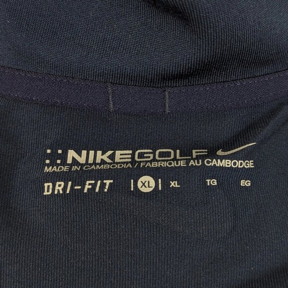 Nike Golf Polo Shirt Size XL Dri-Fit Blue Stripe - Picture 5 of 5